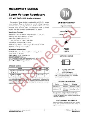 MM5Z3V3T1G datasheet  